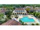 Aerial view of community pool and buildings at 6101 34Th W St # 28B, Bradenton, FL 34210