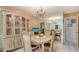 Charming dining room, featuring a lovely chandelier at 6556 Waterford Cir, Sarasota, FL 34238