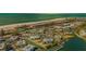 Aerial view of waterfront condo community, showcasing the property's location and surrounding landscape at 6750 Gulf Of Mexico Dr # 153, Longboat Key, FL 34228