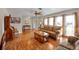 Living room with hardwood floors and a view of the entryway at 7510 16Th Nw Ave, Bradenton, FL 34209