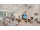 Spacious living area, featuring comfortable seating and TV at 777 N Manasota Key Rd, Englewood, FL 34223