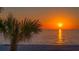 Spectacular sunset view over calm ocean waters at 777 N Manasota Key Rd, Englewood, FL 34223