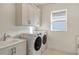 Convenient laundry room with washer and dryer hookups at 8043 Waterbend Trl, Sarasota, FL 34240