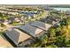 Aerial view of homes and community landscape at 883 Seascape Pl, Sarasota, FL 34240