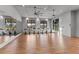 Bright spin room with multiple bikes and large mirrors at 883 Seascape Pl, Sarasota, FL 34240