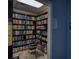 Well-lit library with numerous bookshelves and a step ladder at 9620 Club South Cir # 5102, Sarasota, FL 34238