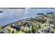Aerial view of waterfront homes and neighborhood at 10106 46Th W Ave, Bradenton, FL 34210