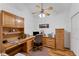 Spacious home office with ample built-in storage at 10106 46Th W Ave, Bradenton, FL 34210