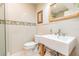 Clean bathroom with a modern vanity and shower at 1101 Anclote Blvd, Tarpon Springs, FL 34689