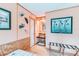 Bedroom with Japanese-inspired decor and a small vanity at 1101 Anclote Blvd, Tarpon Springs, FL 34689