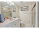 Bathroom with vanity, shower, and toilet at 1110 Beachcomber Ct # 1, Osprey, FL 34229