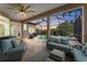 Relaxing screened patio with pool and spa views, perfect for outdoor entertaining at 11921 Whistling Way, Lakewood Ranch, FL 34202