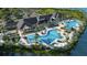 Aerial view of community pool and clubhouse at 1210 Blue Shell Loop, Sarasota, FL 34240