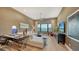 Relaxing Gathering room with water views and comfortable seating at 1210 Blue Shell Loop, Sarasota, FL 34240