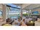 Relaxing pool and patio area with lake view at 1210 Blue Shell Loop, Sarasota, FL 34240