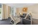Comfortable living room with seating for multiple guests at 250 Sands Point Rd # 5105, Longboat Key, FL 34228