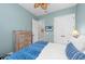 Serene bedroom with a queen-size bed and built-in dresser at 330 Compass Point Dr # 101, Bradenton, FL 34209