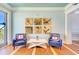 Clubhouse sitting area with nautical-themed art at 330 Compass Point Dr # 101, Bradenton, FL 34209