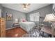Cozy bedroom with a double bed and a workspace at 4790 Sweetshade Dr, Sarasota, FL 34241