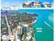 Aerial view of the condo's proximity to Siesta Key Village, Siesta Key Beach, and local attractions at 4822 Ocean Blvd # 8C, Sarasota, FL 34242