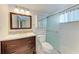 Clean bathroom with vanity, toilet and shower at 5938 Welcome Rd # H22, Bradenton, FL 34207
