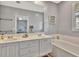 Double vanity bathroom with soaking tub and separate shower at 5972 Giardino Ln, Sarasota, FL 34232