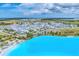 Aerial view of the Aqua community and crystal lagoon at 6404 Pigeon Plum Way, Bradenton, FL 34210