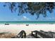Beach access with boardwalk leading to the sandy shore at 6810 9Th W Ave, Bradenton, FL 34209