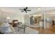 Living room features a comfortable seating area and open kitchen at 6810 9Th W Ave, Bradenton, FL 34209