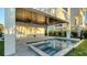 Private pool and spa with covered patio at 1214 Gulf Blvd, Englewood, FL 34223