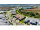 Aerial view showing home's location in a quiet residential area at 14369 Eagle Branch Dr, Nokomis, FL 34275