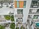 Private balcony and patio with outdoor furniture at 1558 4Th St # 402, Sarasota, FL 34236