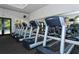 Fitness center with treadmills and other exercise equipment at 206 Bella Vista Ter # 29B, North Venice, FL 34275