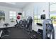 Fitness center with strength training equipment at 206 Bella Vista Ter # 29B, North Venice, FL 34275