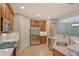 Updated kitchen, stainless steel appliances, granite countertops at 206 Bella Vista Ter # 29B, North Venice, FL 34275