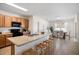 Open concept kitchen features a breakfast bar and ample counter space at 2200 Pratt Avenue, North Port, FL 34286