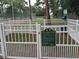 Community dog park with rules clearly posted on a sign at 2630 Coconut Bay Ln 2C # 623, Sarasota, FL 34237