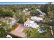 Aerial view showing home, pool, and yard at 2826 Marlette St, Sarasota, FL 34231