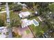 Aerial view showcasing the house, pool, and yard at 2826 Marlette St, Sarasota, FL 34231