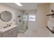 Contemporary bathroom with a frameless glass shower at 2826 Marlette St, Sarasota, FL 34231