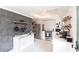 Modern kitchen with white cabinets and blue tile backsplash at 2826 Marlette St, Sarasota, FL 34231