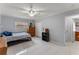 Bright bedroom with double bed and tile floors at 4363 Melis St, Port Charlotte, FL 33948