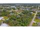 Wide aerial view of waterfront neighborhood at 4363 Melis St, Port Charlotte, FL 33948