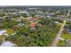 Aerial view showing home location in quiet neighborhood at 4363 Melis St, Port Charlotte, FL 33948
