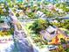 Artistic rendering of a charming neighborhood with houses and streets at 4799 Independence Dr, Bradenton, FL 34210