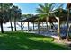 Relaxing waterfront pavilion with picnic tables at 4799 Independence Dr, Bradenton, FL 34210