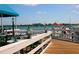 Outdoor seating area overlooking the water at 4799 Independence Dr, Bradenton, FL 34210