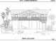 Architectural drawing of a waterfront home's front elevation at 531 Edlee Ln, Longboat Key, FL 34228