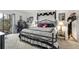 Main bedroom with a black metal bed frame at 6114 43Rd W St # 104E, Bradenton, FL 34210