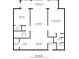 Floor plan showing a spacious layout with two bedrooms and two baths at 6114 43Rd W St # 104E, Bradenton, FL 34210